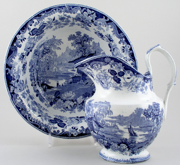 Ewer and Bowl c1840